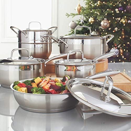 Paderno 11Piece StainlessSteel Cookware Set Kitchen Pots and Pans