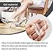 Madholly 6 Pairs Gel Arch Support Shoe Insert for Flat Feet, Transparent Adhesive Stick On Arch Support Pad for Women and Men
