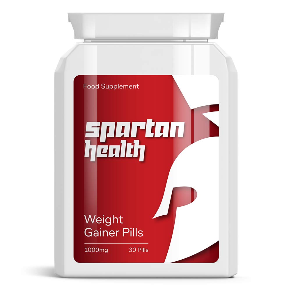 SPARTAN HEALTH Peso Salud PÍLDORAS WEIGHT GAINER PILLS Ponerse TAMAÑO