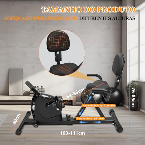 Preto, Bicicleta Ergometrica Magnetica, Bicicleta Ergometrica Horizontal, Bicicleta Ergométrica Magnética Horizontal, Bicicleta Ergométrica, Bike Ergometrica, Bicicletas Ergométricas