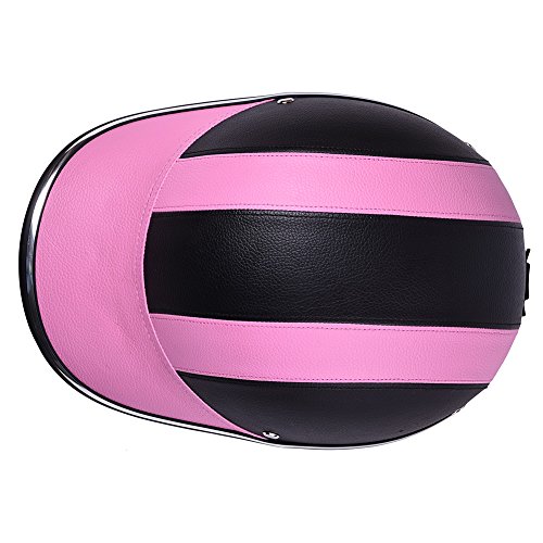 Aneil Motorcycle Half Helmet Visor for Men Women Riding with adjustable Strap (Pink)