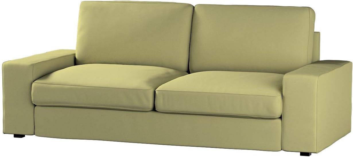 Dekoria Fire Retarding Ikea Kivik 3-seater sofa cover - olive (suede like texture)