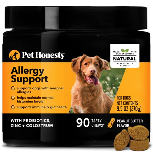 Pet Honesty Dog Allergy Relief Immunity Chews Omega3 Salmon Fish Oil