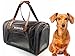 Bennies World Airline Approved Soft Sided Pet Carrier Travel Bag - Small Dogs and Cats - Fits under Seat