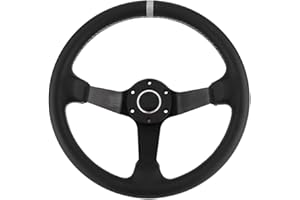 Quick Release Steering Wheel - Black With Wrench for Car