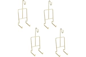 4 Pieces Tea Cup and Saucer Display Stand Holder Rack Metal Cup Saucer Holder Tea Cup Holder Display Coffee Mug Organizer for