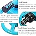 TOLOCO Garden Sprinkler, 360° Automatic Rotating Portable Lawn Sprinkler, Adjustable Gardening Supplies 3 Arm Nozzle Watering System- Water Up to 3,600 Sq. Ft. Coverage (Type 1)