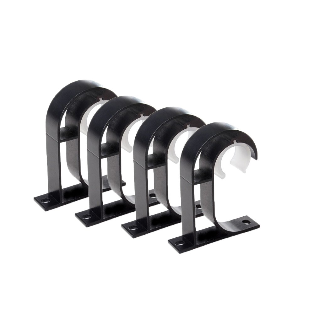 4pcs Curtain Rod Brackets Curtain Rod Holder Ceiling Mount Bracket