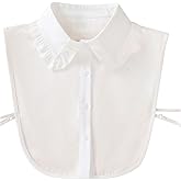 Verdusa Women's Fake Collar Detachable Dickey Collar Half Shirts Blouse