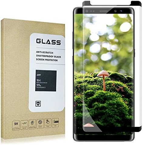 Samsung Galaxy Note 8 Screen Protector[Easy to Install][HD - Clear][Case Friendly][Anti-Fingerprint]Tempered Glass Screen Protector for Samsung Galaxy Note 8[1PACK][Black]