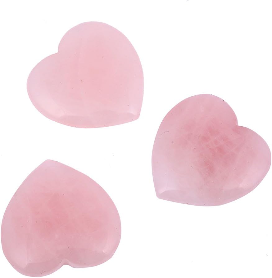 Bingcute Lapis Lazuli Heart Love Carved Palm Worry Stone 40mm (1.6") for Chakra Energy Healing, Reiki, Meditation, Massage and Decoration: Home & Kitchen