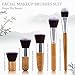 Beauty Cosmetic Makeup Brush Set 12 Pieces Unicore Design Professional Face Eyeliner Blush Contour Foundation Cosmetic Brush Kit for Powder Liquid Cream Plus Bonus Cleaner Holder Colorful Hair