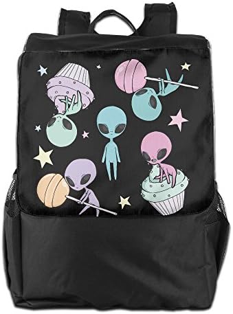 Cute Alien Candy Cup Cake Outdoor Travel Backpack Bags Daypack Bookbags Travel Bag