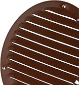 EUROPLAST Ø160mm Brown Round Air Vent Grille Cover with Insect Mesh view 7