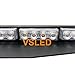 VSLED 2-16 LED 32 Watt Blue LED Light Car Truck Emergency Beacon Light Bar Exclusive Split Visor Deck Dash Strobe Warning LightBar …