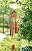 Wind Chimes,Wooden Melody Bamboo Wind Bell, Large Brown Bamboo Amazing Grace Wind Chimes for Garden Outdoor Indoor Home Front Door Decor with Beautiful Sound