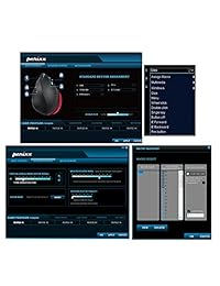 Perixx perimice 718r inalámbrico, 2,4 GHz mouse ergonómico vertical   Diseño diestros   para manos grandes   5 botones programables