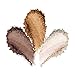 Palladio Cosmetic Baked Eyeshadow Trio, Chocolate Truffle, 0.09 Ounce