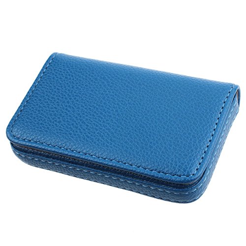 Card Holder, Kemilove Flip Style Leather Business Name Card Wallet / Holder Cards Case with Magnetic Shut (Blue) - Thumbnail 2