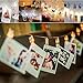 Photo Clips String Lights 20 LED Warm White - Battery Powered Hanging Photo String Display String for Picture, Cards, Artwork, Home Decor Display