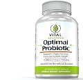 Optimal Probiotics for Women & Men Promotes Digestive & Immune System Health - 10 Billion Live Cultures - FREE 60 Day Money Back Guarantee - Natural, Daily Probiotic Supplement with Lactobacillus Acidophilus - 60 Vcaps