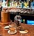 Set of 4 Fancy Absorbent Stone Coasters for Bars and Tables in Nude Colours