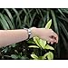 bayite Leather Bands Compatible with Fitbit Alta and Alta HR, Adjustable Metal Buckle Leather Wristband, Cord Braided Black Small 5.5
