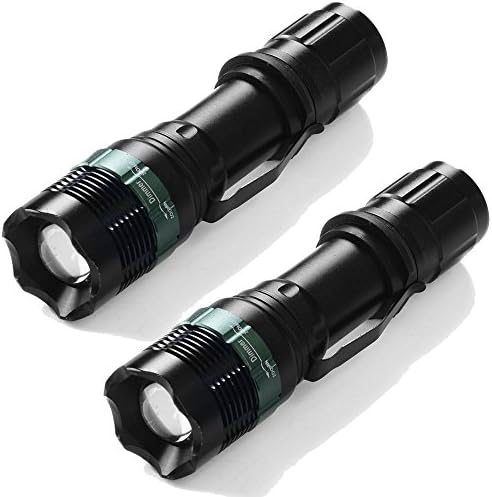 Cree Led Flashlight 2x 2000lm Zoomable Cree XML T6 LED 18650 Flashlight Focus Torch Zoom Lamp Light Surefire Flashlights