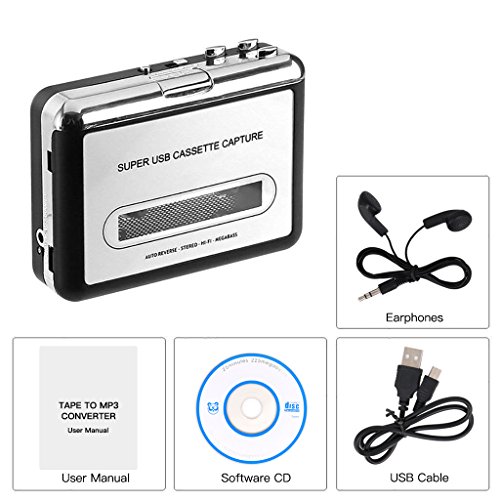 image for Cassette Player Portable, ASINNO Cassette Player to MP3 Converter CD M