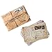 Retro Style Postcards,Vintage old travel Postcards,Set of 30 Different Designs,Perfect for Wedding Party Guest Book (Brown)