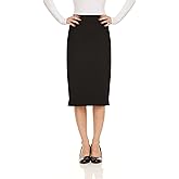 Baby'O Made in The USA Women's Pencil Skirt | Knee Length Pencil Skirt | Tailored Fit Bodycon Stretch Modest Pencil Skirts