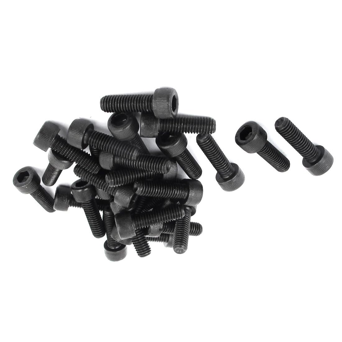 MACHSWON M5x16mm Hex Socket Head Cap Screws Bolts Full Thread 12.9 Grade Alloy Steel Black Oxide Finish Allen Socket Drive Machine Screws 30Pcs — image 1