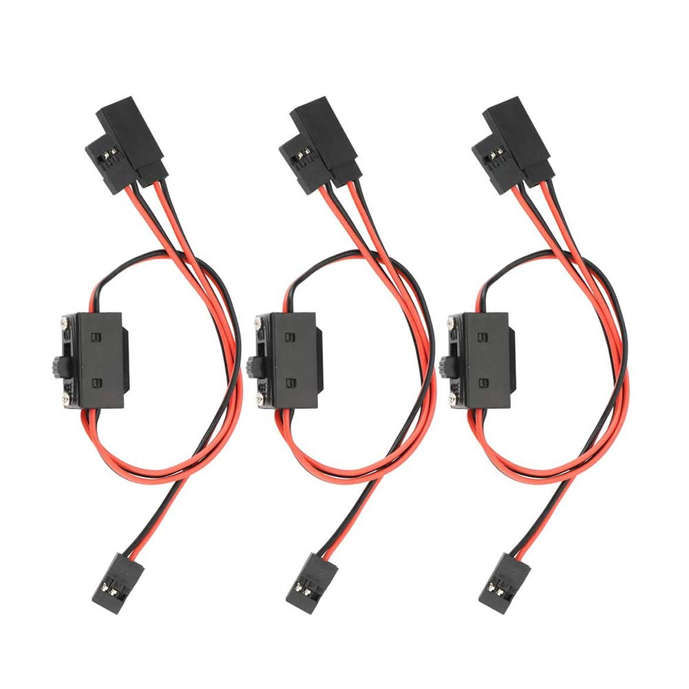 YIXISI 3 PCS 3-Way Power On/off Switch for JR FUTABA Receiver of RC Car Accessories — image 1