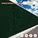 TANG 4' x 50' Privacy Fence Screen Green Shade Cloth with Grommets, Chain Link Fence Panels Outdoor Mesh Fabric Fencing, Balcony Windscreen Cover,Temporary Garden Fencing for Yard Deck Pool