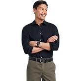 Goodfellow &amp; Co Men's Standard Fit Performance Dress Long Sleeve Button-Down Shirt -