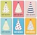 Best Paper Greetings Birthday Card - 48-Pack Birthday Cards Box Set, Happy Birthday Cards - Party Hats Designs Birthday Card Bulk, Envelopes Included, 4 x 6 Inches