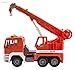 WolVol Friction Powered Construction Crane Truck Toy with Lights and Sounds for Kids, Crane arm can Expand to 18 inches