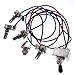 Kmise Wiring Harness Prewired 2v2t 3way Toggle Switch Jack 500k Pots for Gibson Replacement Guitar- 1 set