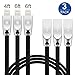 IVVO Lightning Cable 3Pack 4FT 6FTx2 Fast Charging Cord Lightning to USB Cable Charger with LED Light for iPhone X/8/8Plus/7/7 Plus/6/6 Plus/6s/6s Plus/5/5S/5C/SE/iPad, iPod and More