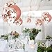 Rose Gold Confetti Balloons Set- 16 pcs Bachelorette Party Decorations for Bridal Showers, Wedding, Engagement Decor and Birthday Parties - Premium Large 18 Inch Latex Party Balloons Kit
