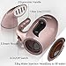 Kimryde Portable Steamer for Clothes, 8 in 1 Handheld Garment/Fabric Steamer, 210ml Powerful Steam Iron for Home/Travel, Wrinkle Remover-Clean-Sterilize-Sanitize-Refresh-Treat-Defrost (Rose Gold)