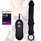 Pure Cell, Silicone Multi Purpose Vibrating Prostate Massager, Dildo,10-Frequency Vibrating Massager Unisex Masturbatior w/ Bonus Lubricant