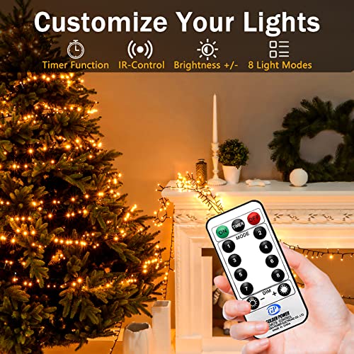403ft Christmas String Lights Outdoor, 1000 LED Super Long String