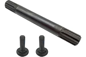 Memiuyelay 8 Spline CHROMOLY BMX Spindle 5.9“ Fit for 19mm Bottom Bracket with 2 Bolts Chrome-Molybdenum Steel Material Black