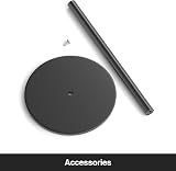 niffgaff Classic Fashion Black Paper Towel Holder Stainless Steel Countertop view 7