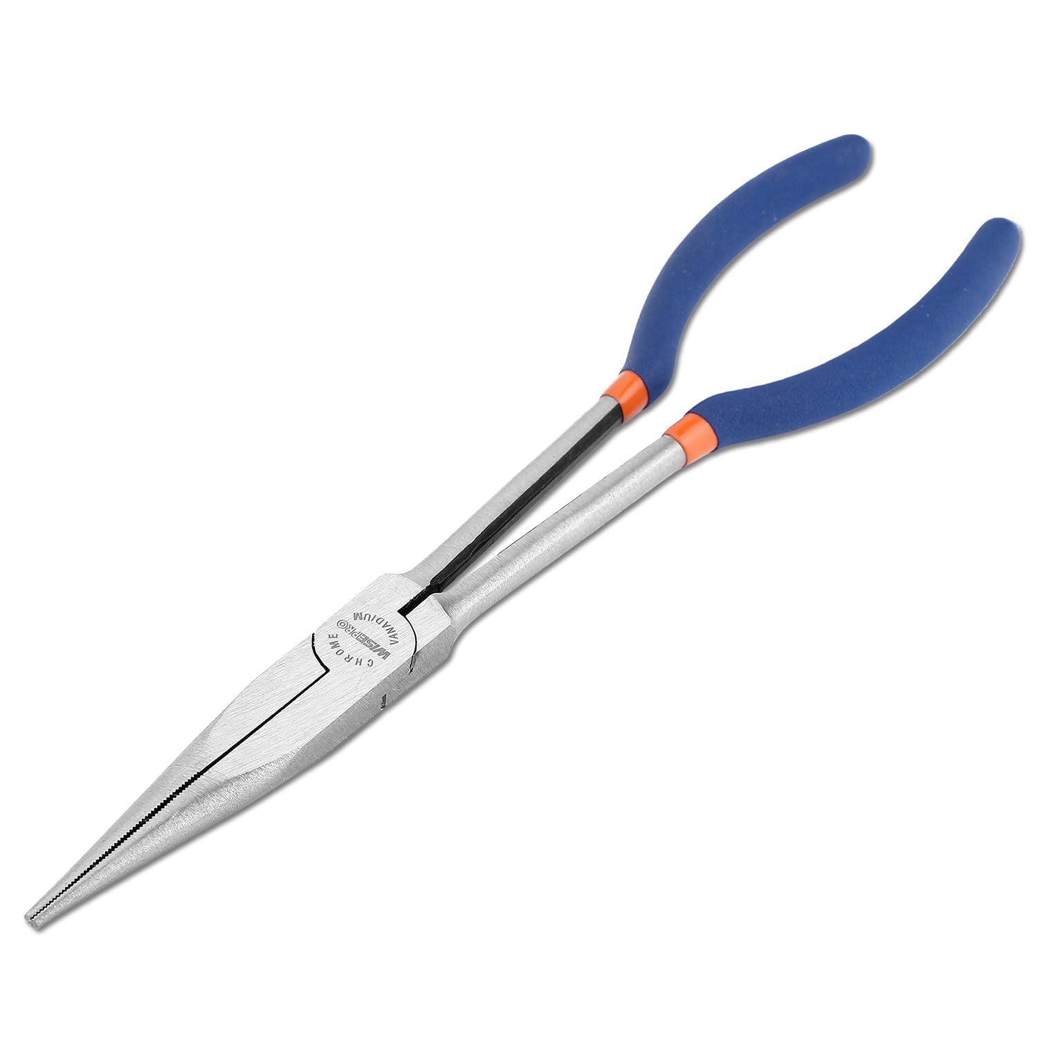 WISEPRO 11 Inch Extra Long Reach Needle Nose Pliers, Straight Long Nose Pliers for Wire Processing, Home Repairing