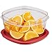 Rubbermaid Premier Easy Find Lids Food Storage Containers, 14 Cup, Racer Red