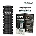 Foam Roller for Muscles and Back Roller - High Density, Grid Textured for Massage Exercise Yoga & Pilates (13 in). Trigger Point Therapy, Myofascial Release Roller + BONUS BAG w/ Zippered pocket!
