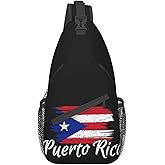 MANQINF Puerto Rico Casual Daypack Bag Puerto Shoulder Bag Chest Bags Picnic Crossbody Bag Travel Hiking