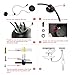 Lixada Spider Lights Adjustable DIY Industrial Light, Ceiling Light Fixture for Dining Hall Bedroom Hotel Decoration